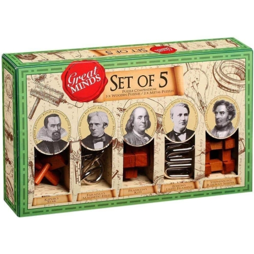 Puzzle mecanic Great Minds Set de 5 men