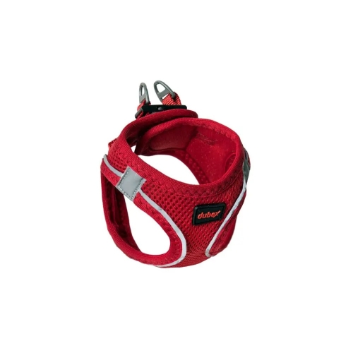 Ham pentru caini, S, 36-44 cm, rosu, 4Dog