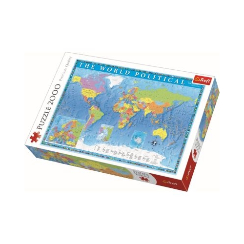 Puzzle harta politica a lumii 2000 de piese, Trefl