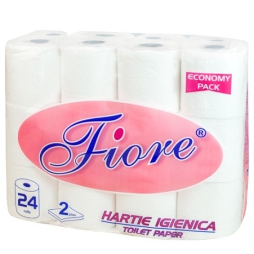 Hartie igienica Economy Pack 24 role 2 straturi, Fiore