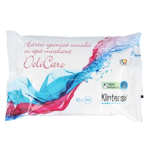 Hartie igienica umeda, 40 buc, Klintensiv