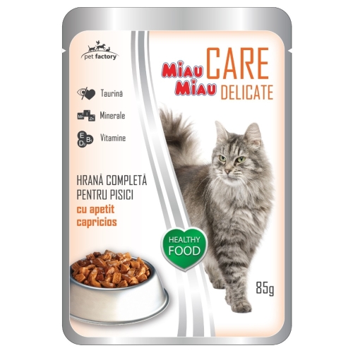 Hrana Umeda pentru Pisici cu macrou 1 plic x 85 g MIAU MIAU CARE DELICATE
