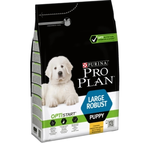Hrana uscata pentru caini cu Pui, 3 kg, Purina Pro Plan Large Robust Puppy