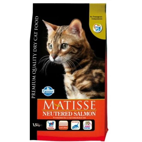 Hrana Uscata Pisici Sterilizate, cu somon, 400 g, Matisse