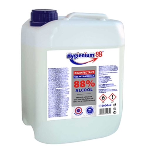 Dezinfectant Virucid Gel maini 5L, 88% alcool avizat Ministerul Sanatatii - Hygienium