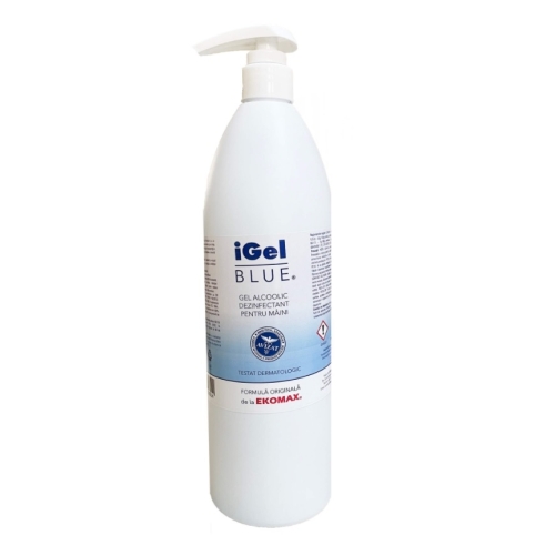 Ekomax iGel Blue Gel alcoolic dezinfectant maini, 1 L