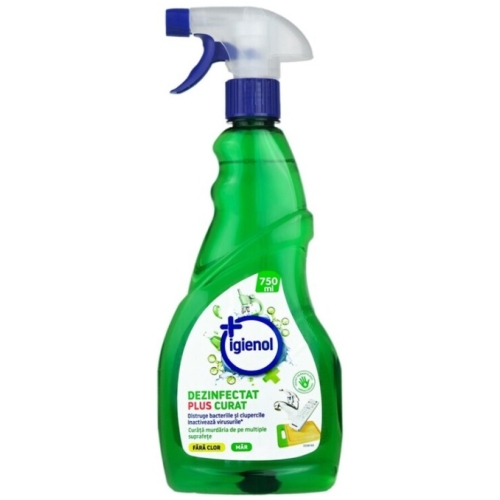 Igienol Dezinfectant Universal Pine Fresh 750 ml, avizat Ministerul Sanatatii. Produs pentru curatarea suprafetelor