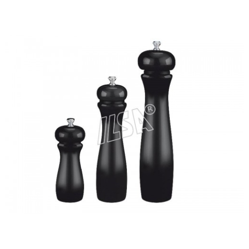 Rasnita sare/piper, lemn, culoare neagra, inaltime 120mm