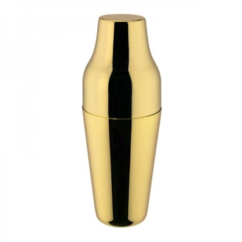 Shaker Parisienne, capacitate 600ml, fabricat din inox 18/10, culoare aurie