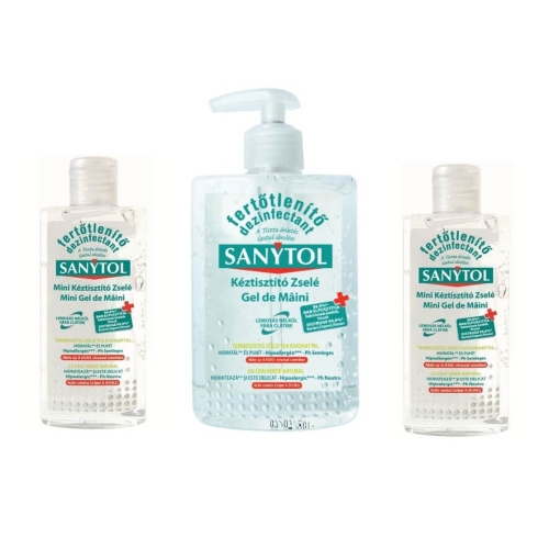 Pachet 2x Sanytol gel dezinfectant pentru maini, 75 ml + 1x Sanytol gel dezinfectant pentru maini, 250 mlpe grupdzc.ro✅. Descopera gama copleta de produse la oferte speciale✅!