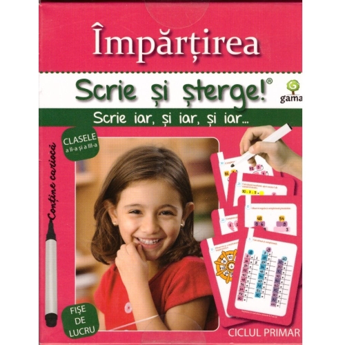 Scrie si sterge! Expert Matematica. Impartirea. Fise de lucru clasa a III-a