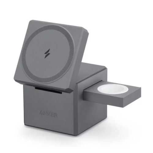 Incarcator wireless magnetic Anker 3-in-1 Cube MagSafe