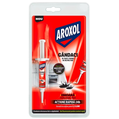 Insecticid gel tip seringa impotriva gandacilor, 5 g, Aroxol