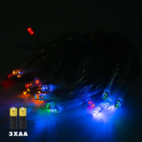 Instalatie Cu Baterii, 50 Leduri, Multicolora