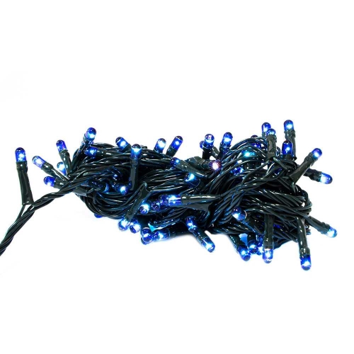 Instalatie Pom Craciun, 140 Becuri Led, Albastra