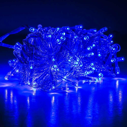 Instalatie Pom Craciun, 140 Becuri Xenon, 11 m, Albastra