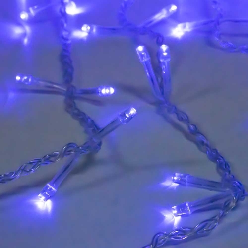 Instalatie Tip Ploaie, 140 Becuri, 0.5 m x 2 m, Albastra