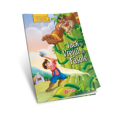 Jack si vrejul de fasole - Carte de colorat + poveste