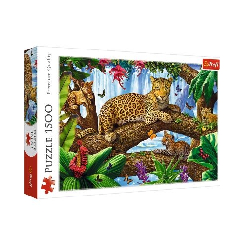 Puzzle jaguar intr-o pauza odihnitoare 1500 piese