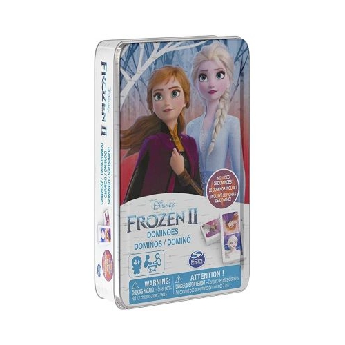 Joc Domino Frozen 2, in cutie de metal, Spin Master