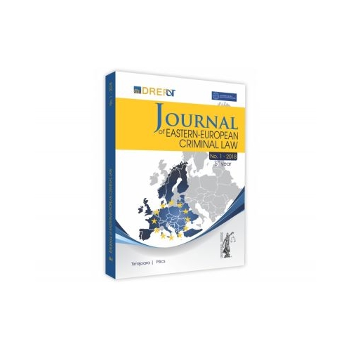 Journal Of Eastern European Criminal Law Issue 1/2018 - Laura Maria Stanila