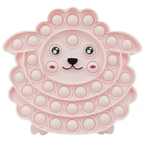 Jucarie antistres din silicon Pop it now and flip oita roz, FLIPPY	