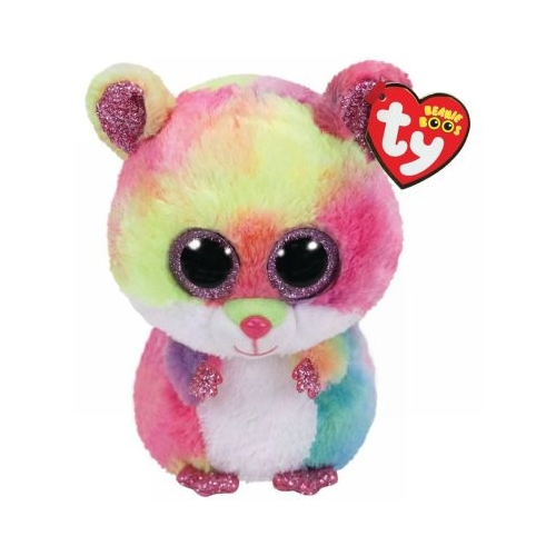 Jucarie de plus Beanie Boos, Rodney Harciog multicolor, 15 cm, TY