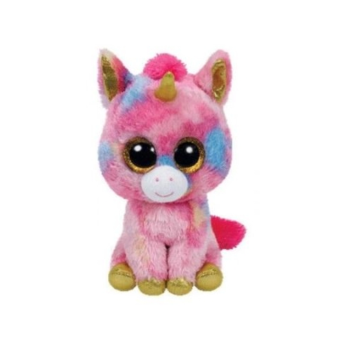 Jucarie de plus Beanie Boos, Unicornul Fantasia, 24 cm, TY
