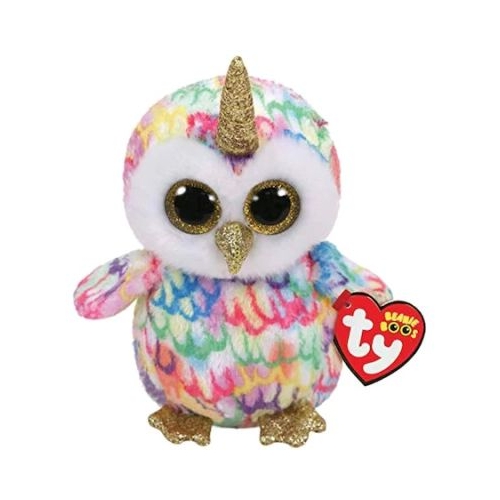 Jucarie de plus Bufnita unicorn, 15 cm, TY