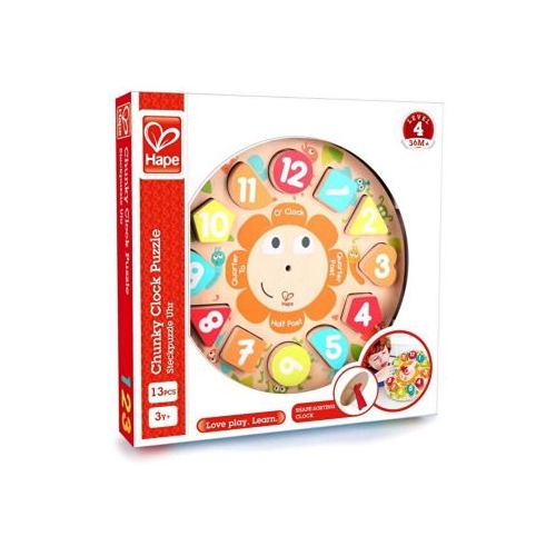 Jucarie Ceas din lemn, HAPE