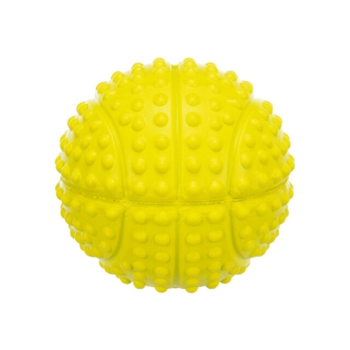 Jucarie Pentru Caini, Minge Sport, Cauciuc, Cu Sunet, 5.5 cm, Lime, 34843