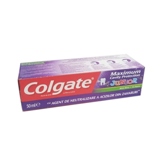 Colgate junior pasta de dinti cu flour si calciu, 50ml