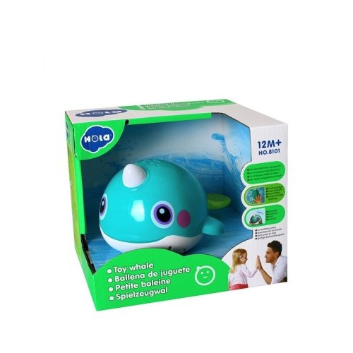 Jucarie pentru baita balenuta luminoasa, Hola