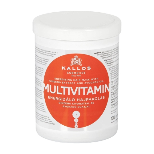 Kallos Masca de par Multivitamin, 1000 ml. Produs pentru ingrijirea, spalarea si intretinerea parului
