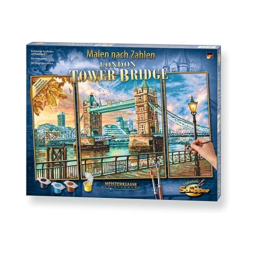 Kit pictura Schipper pe numere, Podul Tower, 3 tablouri, Schipper