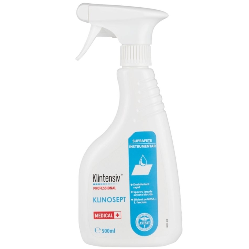 Dezinfectant suprafete pe baza de alcool, RTU, 500 ml, Klinosept , Klintensiv