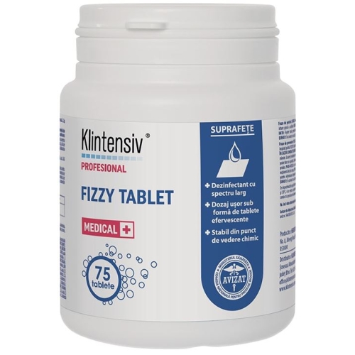 Dezinfectant concentrat tablete clorigene 75 buc, Fizzy Tablet Klintensiv