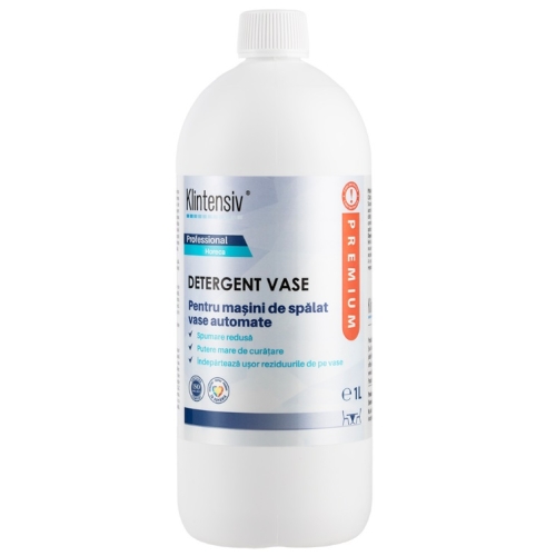 Detergent Profesional de vase pentru masini automate 1L, Klintensiv