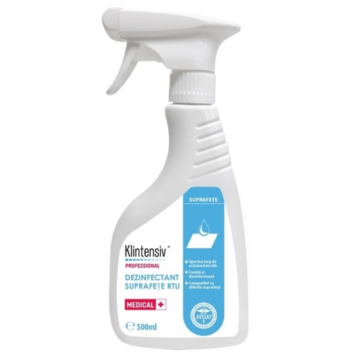 Klintensiv Dezinfectant Suprafete gata de utilizare, avizat Ministerul Sanatatii, 500 mlpe grupdzc.ro✅. Descopera gama copleta de produse la oferte speciale✅!