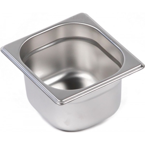 Cuva GN1/6 h-100mm, capacitate 1.6 litri, inox