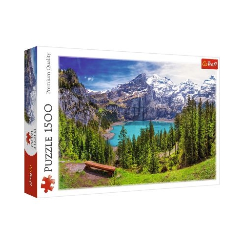 Puzzle lacul Oeschinen 1500 piese