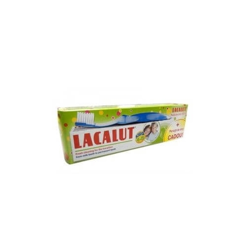 Lacalut Pasta de dinti pentru copii 4-8 ani, 50 ml + periuta de dinti 