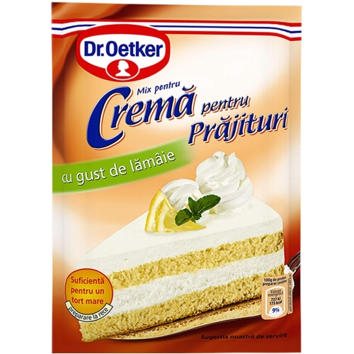 Crema pentru Prajituri cu gust de lamaie Dr. Oetker Mix, 50 gpe grupdzc.ro✅. Descopera gama copleta de produse la oferte speciale✅!