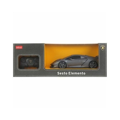 Masina cu telecomanda Lamborghini Sesto Elemento gri cu sacara 1 la 18, Rastar