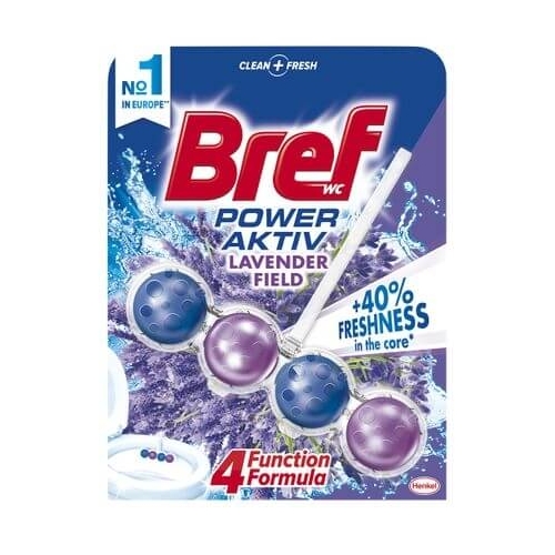 Bref Odorizant Toaleta Power Aktiv Lavanda, 50 g. Produs de igienizare baie