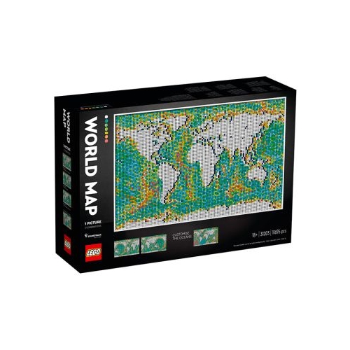 LEGO ART Harta lumii 31203, 11695 piese