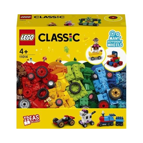 LEGO Classic. Caramizi si roti 11014, 653 piese