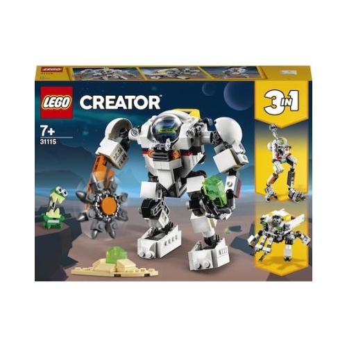 LEGO Creator 3 in 1 Robot miner spatial 31115, 327 piese