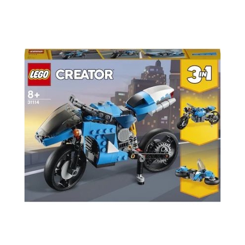 LEGO Creator 3 in 1 Super motocicleta 31114, 236 piese