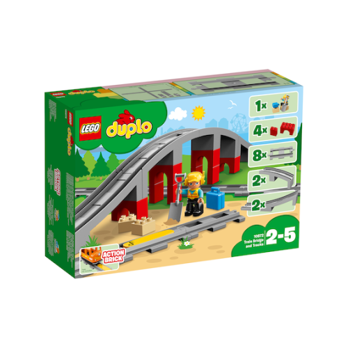 LEGO DUPLO Pod si sine de cale ferata 10872, 26 piese